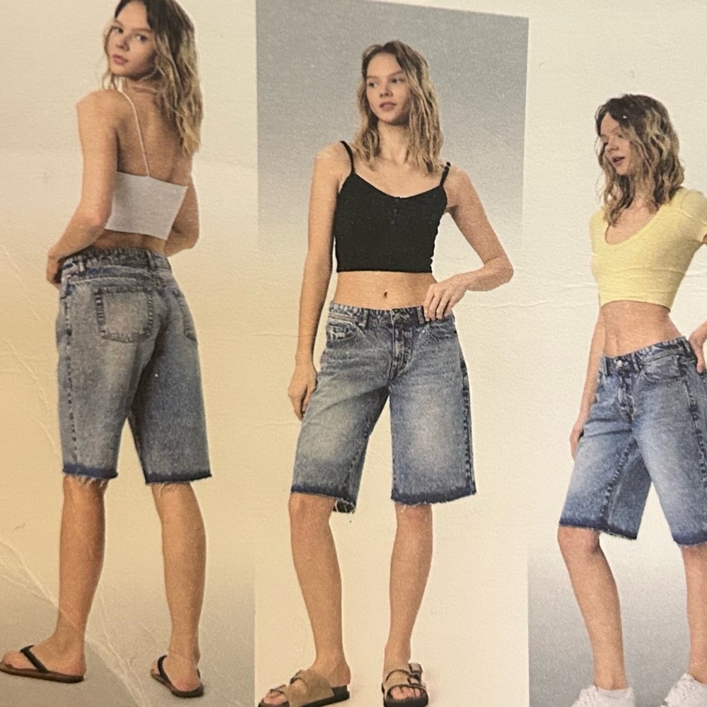 Denim Distressed Jorts